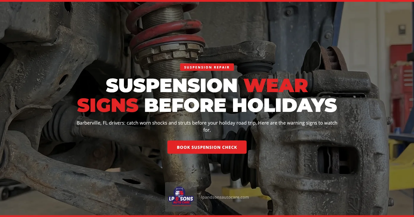 suspension repair in Barberville FL - LP & Sons Auto Care